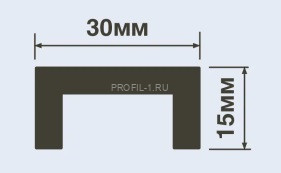 Молдинг под подсветку HiWood LB30 белый 30х15 мм 200 см Молдинг под подсветку HiWood LB30 белый 30х15 мм 200 см