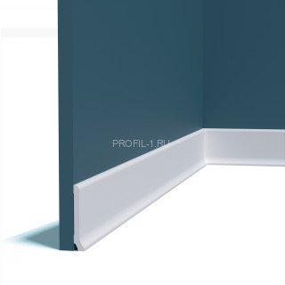 Напольный плинтус Перфект Плюс P223 белый ударопрочный 13х80 мм 2 м Напольный плинтус Перфект Плюс P223 белый ударопрочный 13х80 мм 2 м