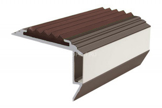 Алюминиевый порог угловой противоскользящий с подсветкой 26х45 мм АУ-45-LED-Анод коньяк-темно-коричневый 2,0 м Алюминиевый порог угловой противоскользящий с подсветкой 26х45 мм АУ-45-LED-Анод коньяк-темно-коричневый 2,0 м