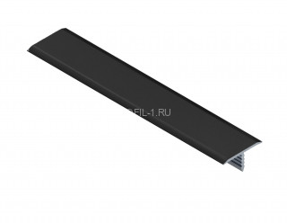Т-профиль алюминиевый 15 мм NEEXY PV35-18 MBL черный матовый 2.7 м