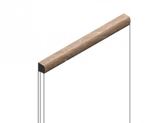 Декоративная рейка HiWood D15V2 BR416 из фитополимера под дерево 15мм х 15мм х 2.7м Декоративная рейка HiWood D15V2 BR416 из фитополимера под дерево 15мм х 15мм х 2.7м