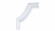 Декоративный уголок для молдингов Decor-Dizayn C1-DD002 полиуретан белый, под покраску 157х157х19 мм