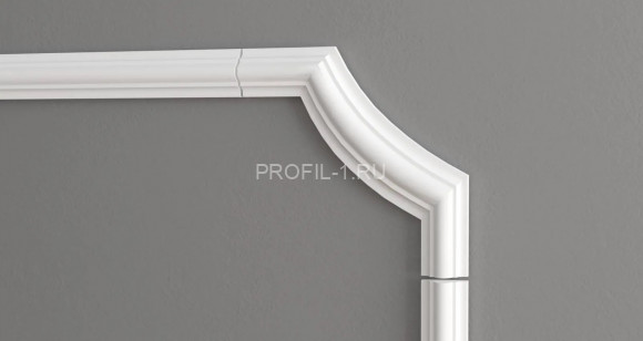 Декоративный уголок для молдингов Decor-Dizayn C1-DD002 полиуретан белый, под покраску 157х157х19 мм