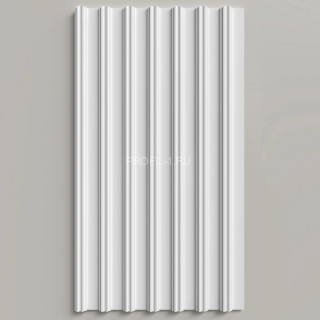 Стеновая декоративная панель 3D Decor-Dizayn DD922 из полистирола белая, под покраску 220х13х2000 мм