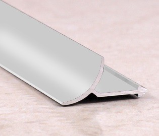 Внутренний профиль для плитки алюминий ПО-В9 серебро матовое  2,7 м