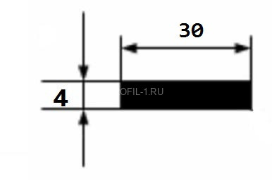 Алюминиевая полоса 30х4 мм 3 м