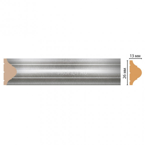 Молдинг DECOMASTER D001-375 (26x13x2400) цвет Серебро Молдинг DECOMASTER D001-375 (26x13x2400) цвет Серебро