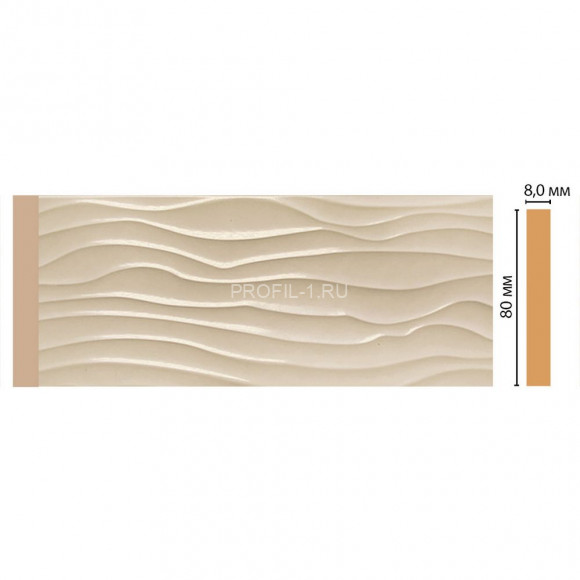 Молдинг DECOMASTER D042-61 ДМ(80x8x2400) цвет Бежевый глянец Молдинг DECOMASTER D042-61 ДМ(80x8x2400) цвет Бежевый глянец