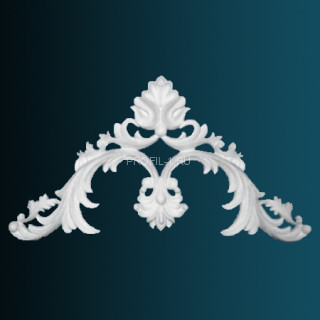 Декоративный орнамент Перфект G2366 белый 345х345х30 мм