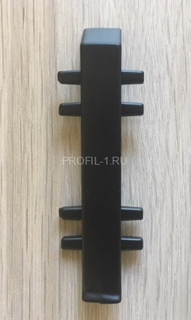 Стык для плинтуса ПТ-70 металл черный