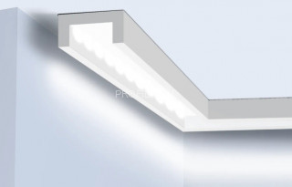 Молдинг под подсветку HiWood LB40 белый 40х20 мм 200 см Молдинг под подсветку HiWood LB40 белый 40х20 мм 200 см