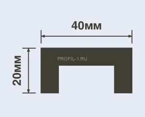 Молдинг под подсветку HiWood LB40 белый 40х20 мм 200 см Молдинг под подсветку HiWood LB40 белый 40х20 мм 200 см