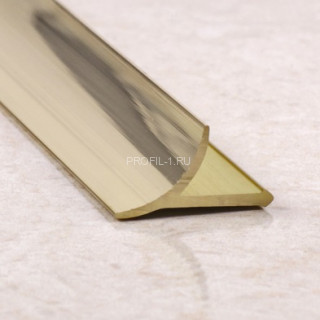 Уголок для плитки внутренний универсальный латунный Cezar PVL30 L латунь полированная 2.7м Уголок для плитки внутренний универсальный латунный Cezar PVL30 L латунь полированная 2.7м