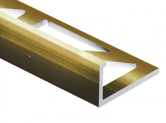 Профиль L-образный алюминий 10 мм PV02-05 золото блестящее 2,7 м