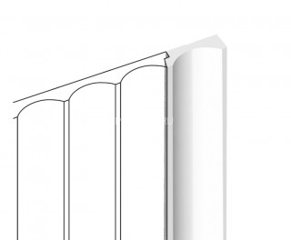 Финишный молдинг HiWood LF139B NP белый 12х34 мм 2,7 м Финишный молдинг HiWood LF139B NP белый 12х34 мм 2,7 м