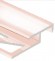 Профиль лестничный Т-образный 20х12 мм алюминий PV58-15 розовый блестящий 2,7 м