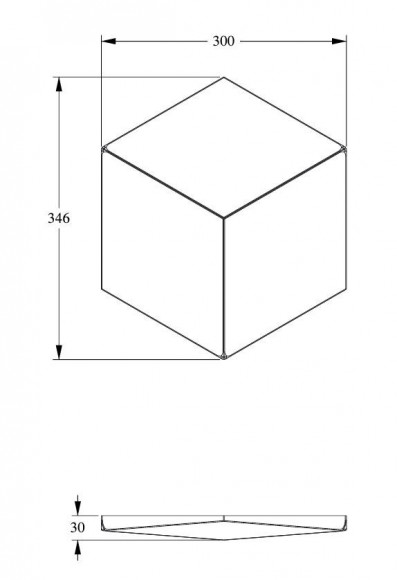 Декоративная стеновая панель 3D Orac Decor W105 белая полиуретан 346х300 мм