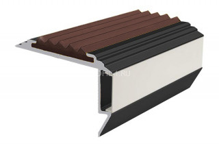 Алюминиевый порог угловой противоскользящий с подсветкой 26х45 мм АУ-45-LED-Анод черный-темно-коричневый 2,0 м Алюминиевый порог угловой противоскользящий с подсветкой 26х45 мм АУ-45-LED-Анод черный-темно-коричневый 2,0 м