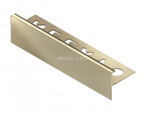 F-профиль алюминиевый 10 мм NEEXY PV53-09 BCP шампань блестящая 2.7 м