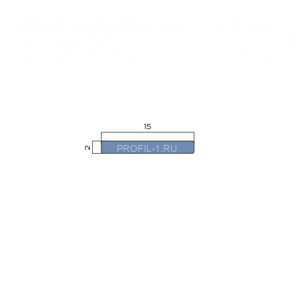 Алюминиевая полоса 15 мм NEEXY PV88-02 MS серебро матовое 2.7 м