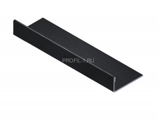 Нержавеющий стальной L-профиль 12.5 мм NEEXY PVS94-18 BBL черный браш блестящий 2.7 м