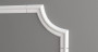 Декоративный уголок для молдингов Decor-Dizayn C1-DD301 полиуретан белый, под покраску 215х215х16 мм