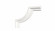 Декоративный уголок для молдингов Decor-Dizayn C1-DD301 полиуретан белый, под покраску 215х215х16 мм