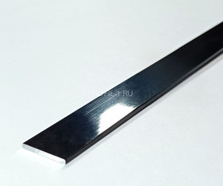 Алюминиевая полоса 30 мм ПА-30 черная глянец 2.7 м