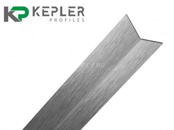 Декоративный уголок 40х40 мм из нержавеющей стали SS 304 FSAP002-40-S S.S.304 сатинированный 3 м