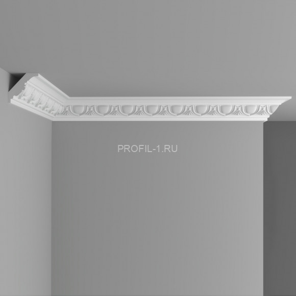 Плинтус потолочный с рисунком Decomaster D155A Дюропрофиль 50х50х2000 мм белый Плинтус потолочный с рисунком Decomaster D155A Дюропрофиль 50х50х2000 мм белый