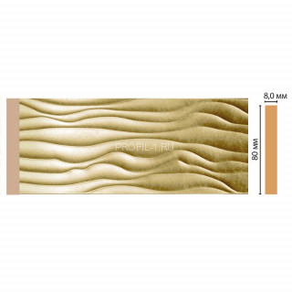 Молдинг DECOMASTER D042-374 ДМ(80x8x2400) цвет Золото Молдинг DECOMASTER D042-374 ДМ(80x8x2400) цвет Золото