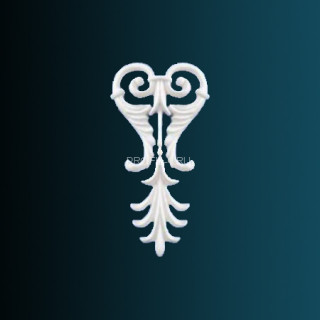 Декоративный орнамент Перфект G2151 белый 200х102х18 мм