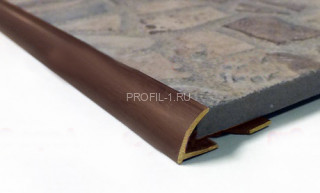 Латунная раскладка для плитки внешняя 10 мм ЛР-9,5 антик 270 см