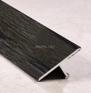 Алюминиевый Т-профиль ламинированный 30 мм ПТ-30 209 Орех тропический 2,7 м