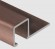 Профиль для плитки П-образный алюминий 10х10 мм PV31-14 розовый матовый 2,7 м