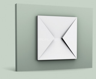 Декоративная стеновая панель 3D Orac Decor W106 белая полиуретан 333х333 мм