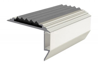 Алюминиевый порог угловой противоскользящий с подсветкой 26х45 мм АУ-45-LED-Анод серебро-черный 2,0 м Алюминиевый порог угловой противоскользящий с подсветкой 26х45 мм АУ-45-LED-Анод серебро-черный 2,0 м