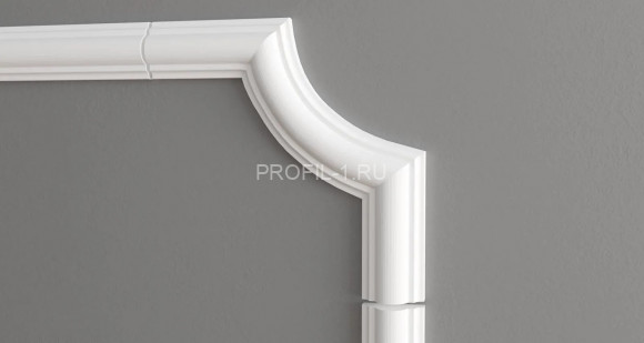 Декоративный уголок для молдингов Decor-Dizayn C1-DD35 полиуретан белый, под покраску 115х115х12 мм