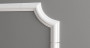Декоративный уголок для молдингов Decor-Dizayn C1-DD35 полиуретан белый, под покраску 115х115х12 мм