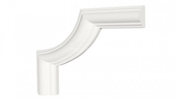 Декоративный уголок для молдингов Decor-Dizayn C1-DD35 полиуретан белый, под покраску 115х115х12 мм