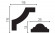 Декоративный уголок для молдингов Decor-Dizayn C1-DD35 полиуретан белый, под покраску 115х115х12 мм