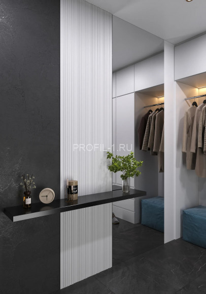 Стеновая декоративная панель 3D Decor-Dizayn DD923 из полистирола белая, под покраску 150х11.2х2000 мм