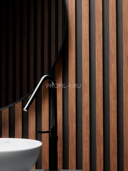 Реечная настенная панель VOX LINERIO L-LINE мокка 2650х122х21 мм Реечная настенная панель VOX LINERIO L-LINE мокка 2650х122х21 мм