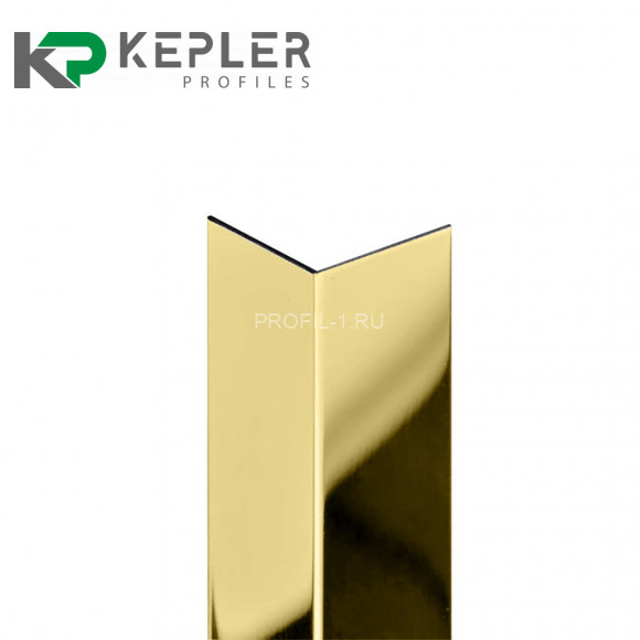 Декоративный уголок 40х40 мм из нержавеющей стали SS 304 FSAP002-40-GP S.S.304 золото полированное 3 м