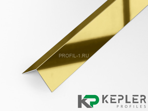 Декоративный уголок 40х40 мм из нержавеющей стали SS 304 FSAP002-40-GP S.S.304 золото полированное 3 м