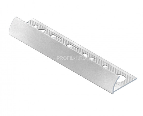 Алюминиевый С-профиль для плитки внешний B 8мм NEEXY PV24-02-MS серебро матовое 2.7м