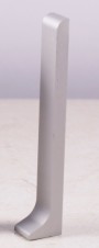 Заглушка для плинтуса 60 мм серебро