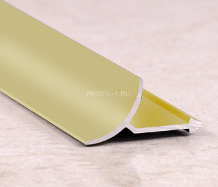 Внутренний профиль для плитки алюминий ПО-В9 бронза матовая  2,7 м Внутренний профиль для плитки алюминий ПО-В9 бронза матовая  2,7 м