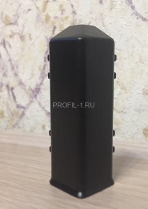 Уголок наружный для плинтуса ПТ-70 металл черный