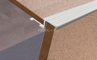 Алюминиевый профиль Z-образный 10 мм Z-10 Серебро НЕ 2,7 м (упаковка 10 штук)